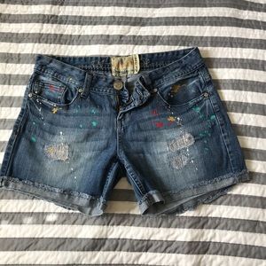 American rag denim shorts